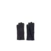 Gloves N°1 - Varnished shearling - Black color