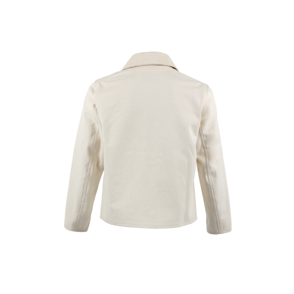 Cardigan - Whipcord - Ecru white color
