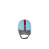 1950 Helmet - Red Strip - Painted - Blue and red colors
