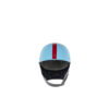 1950 Helmet - Red Strip - Painted - Blue and red colors