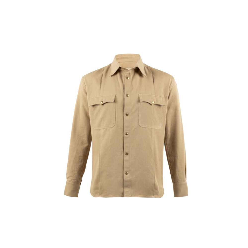 Chemise SS23 - Gabardine de coton - Couleur beige