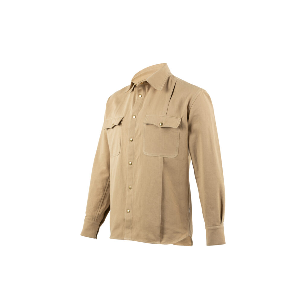 Chemise SS23 - Gabardine de coton - Couleur beige