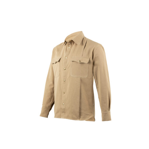 SS23 Shirt - Cotton gabardine - Beige color