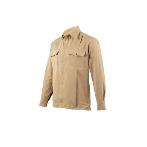 SS23 Shirt - Cotton gabardine - Beige color