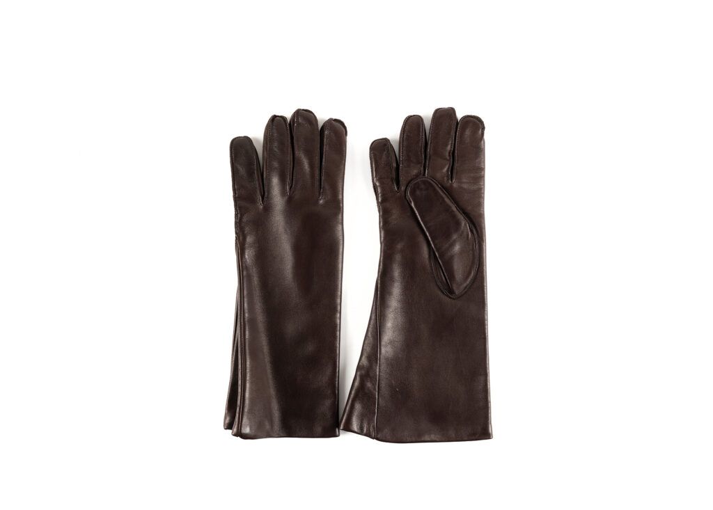 RAF Gloves - Glossy leather - Brown color