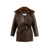 1914 Vest - Glossy leather - Brown color