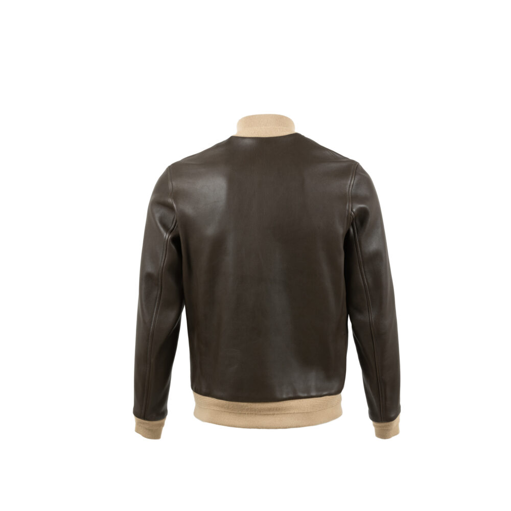 A1 Jacket - Vintage - Glossy leather - Brown color