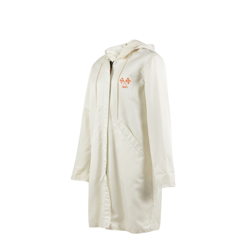 Raincoat - Vintage - Nylon - Ecru white color