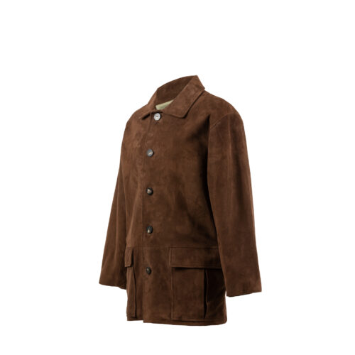 Manteau Daim - Vintage - Cuir velours - Couleur brun