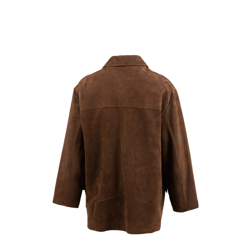 Suede Shearling Coat - Vintage - Suede shearling - Brown color
