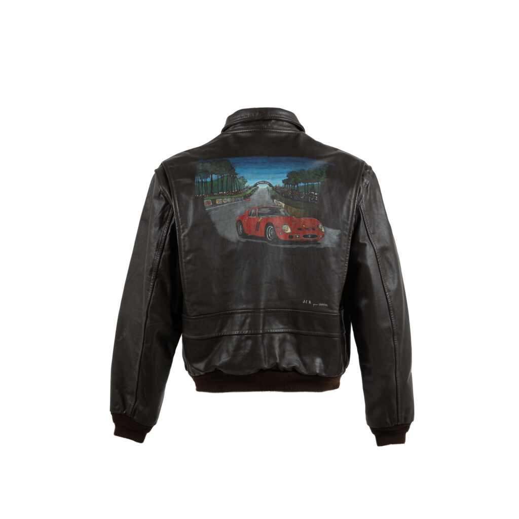 USAAF Peint - Vintage - Cuir glacé - Couleur brun foncé