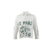 Chemise Le Mans Classic - Vintage - Popeline de coton - Couleurs blanc et vert