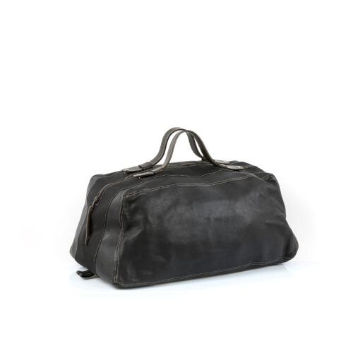 Roppongi Bag - Vintage - Glossy leather - Black color