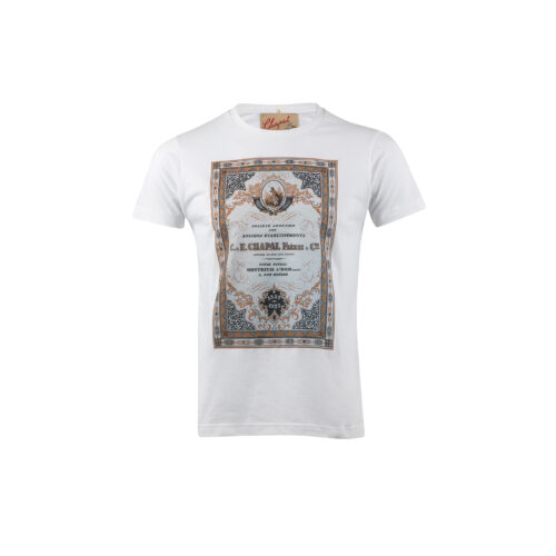T-shirt Société CHAPAL - Vintage - Jersey de coton - Couleur blanc