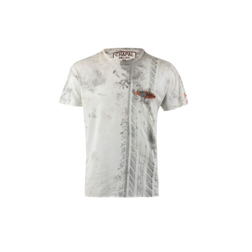 T-shirt Pneu - Vintage - Jersey de coton - Couleur gris