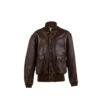 A1 Jacket - Vintage - Glossy leather - Brown color