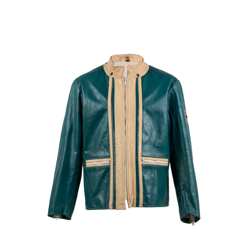Chapalac - Vintage - Lacquered leather - Blue and ecru white colors