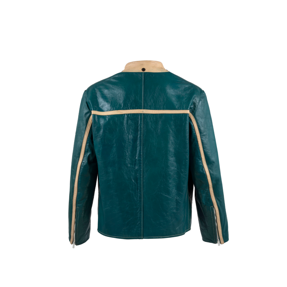 Chapalac - Vintage - Lacquered leather - Blue and ecru white colors