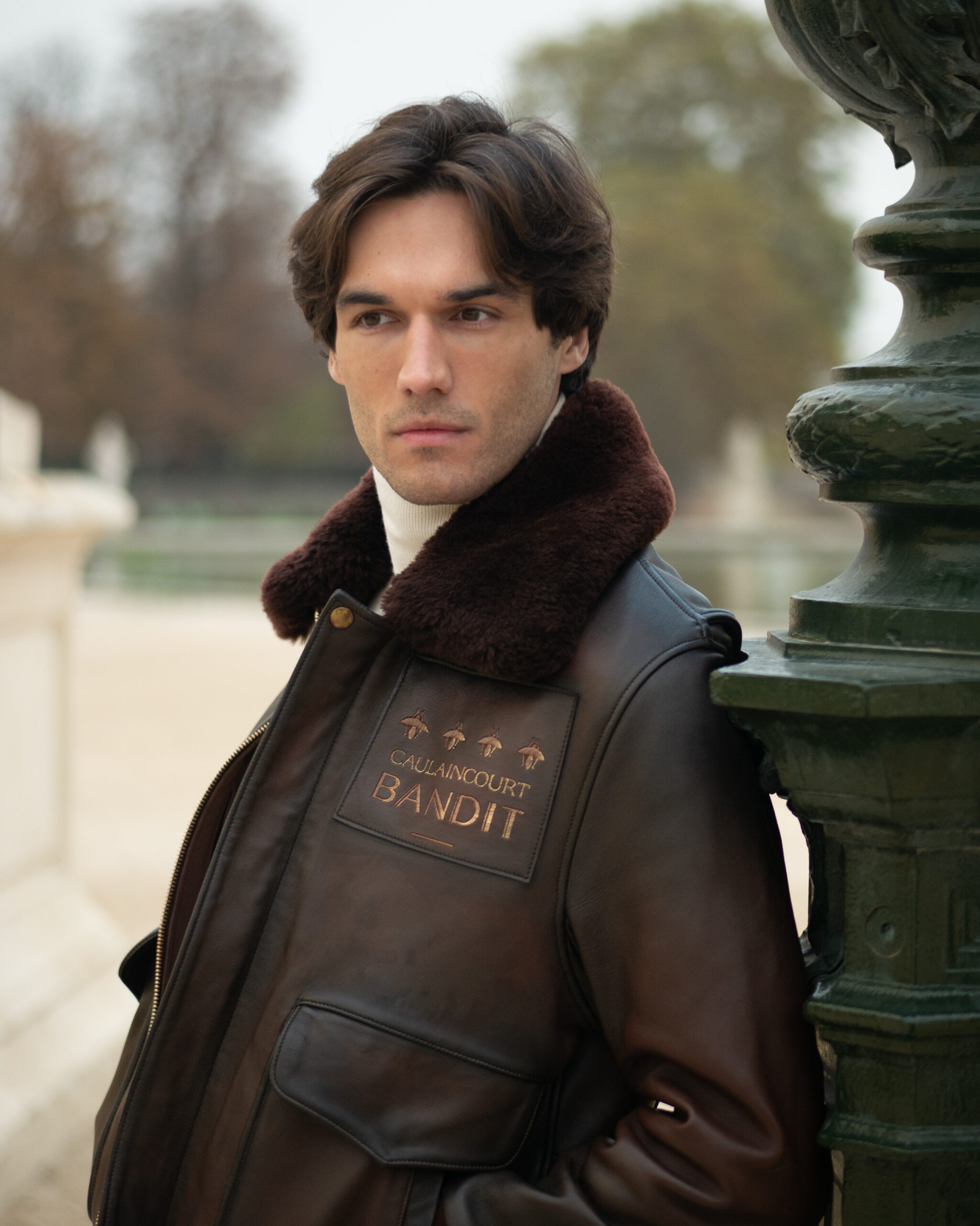 USAAF Caulaincourt - Cuir glacé - Couleur brun patiné