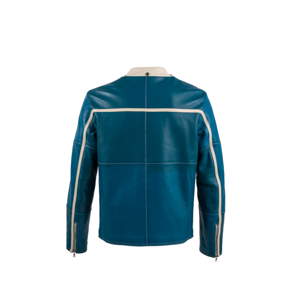 Chapalac - Vintage - Glossy leather - Blue and white colors