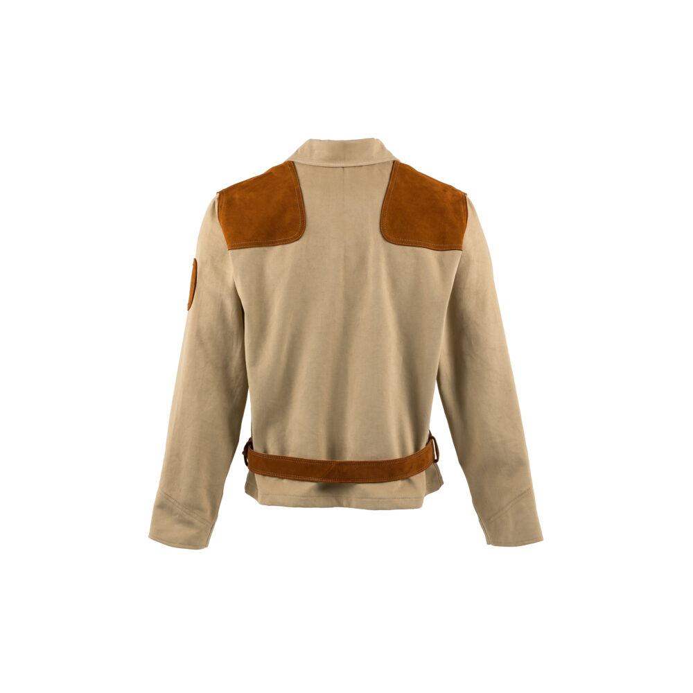 Blouson Haut de Combinaison 1950 - Whipcord et cuir velours - Couleurs beige et suzy