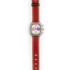 Chronographe 1972 Sky Red & Blue - Cuir laqué - Couleur rouge