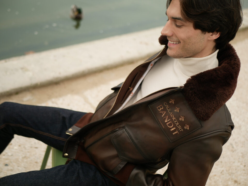 USAAF Caulaincourt - Glossy leather - Patina brown color