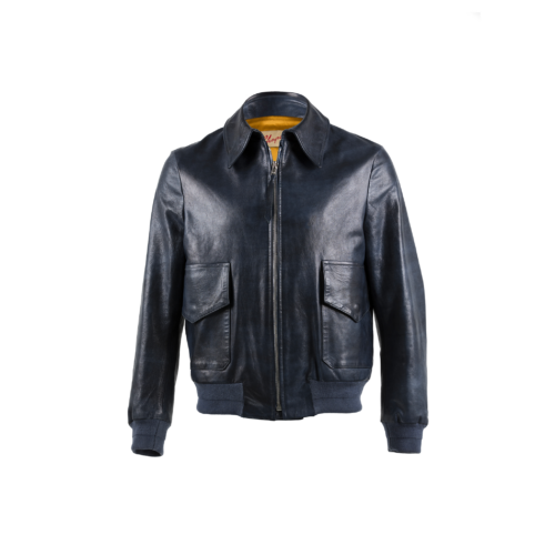 Vegetal 1 - Vegetal tanned leather - Blue color