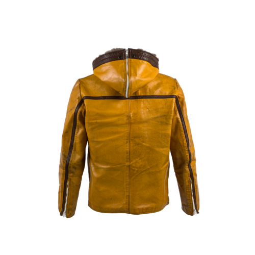 Chapalac - Vintage - Cuir laqué - Couleurs jaune et brun