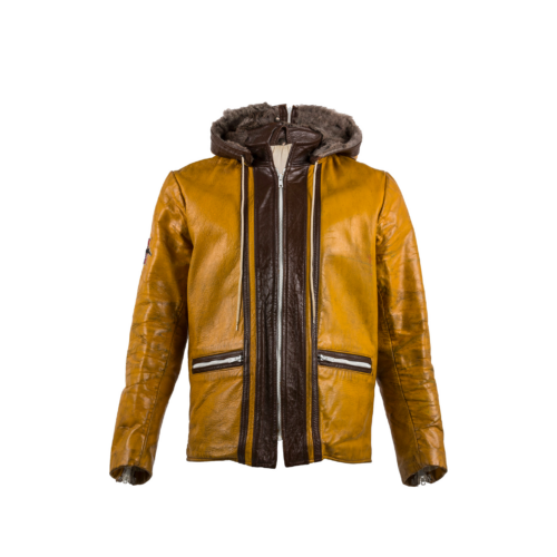 Chapalac - Vintage - Cuir laqué - Couleurs jaune et brun