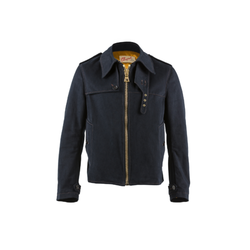 Trench Zip - Whipcord - Dark blue color