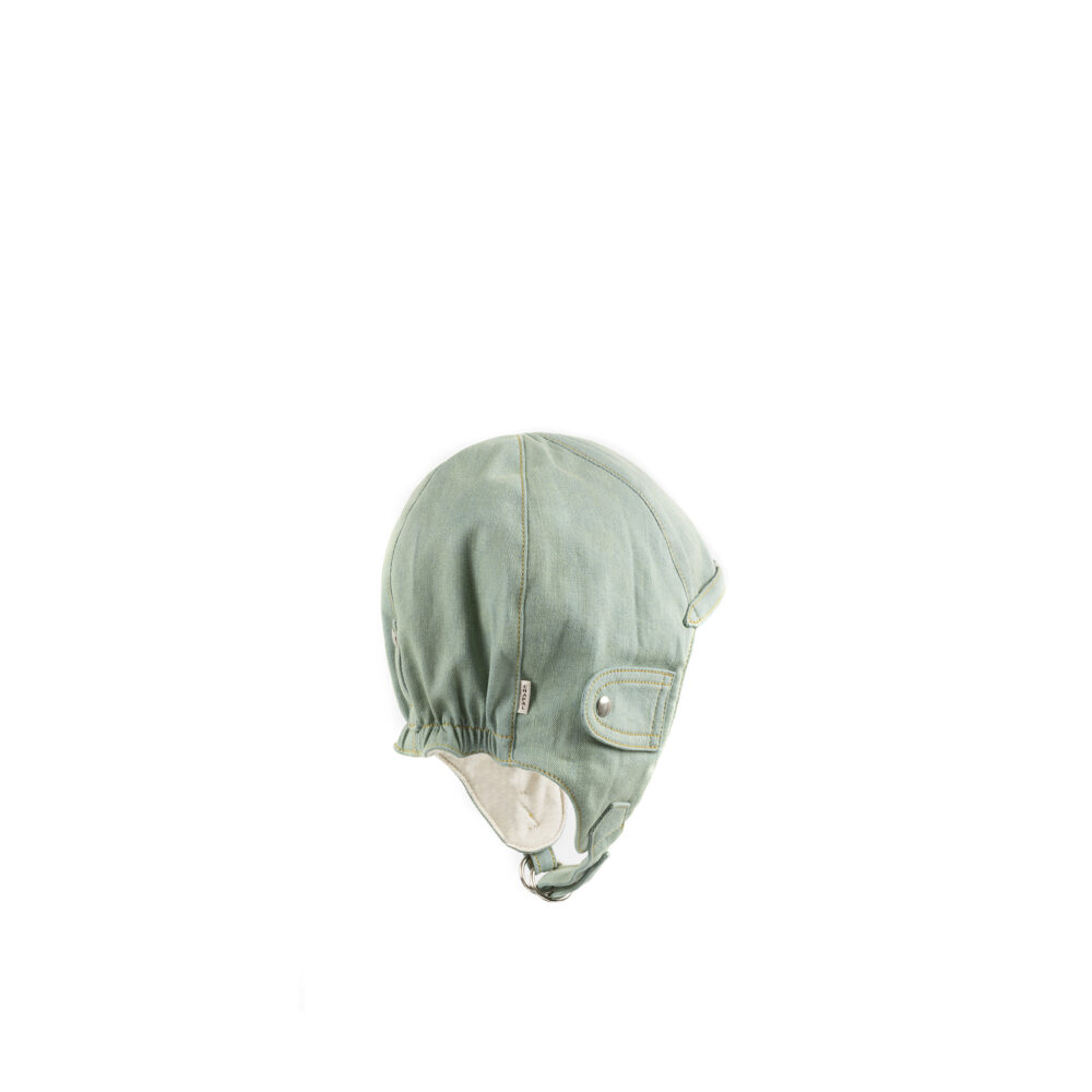 Driver Helmet - Vintage - Washed denim canvas