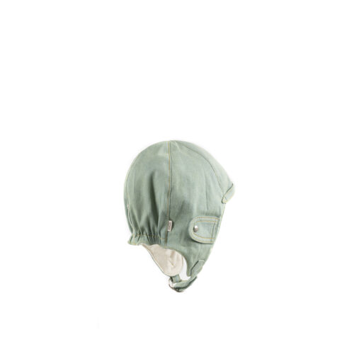 Casque Automobiliste - Vintage - Toile denim délavée