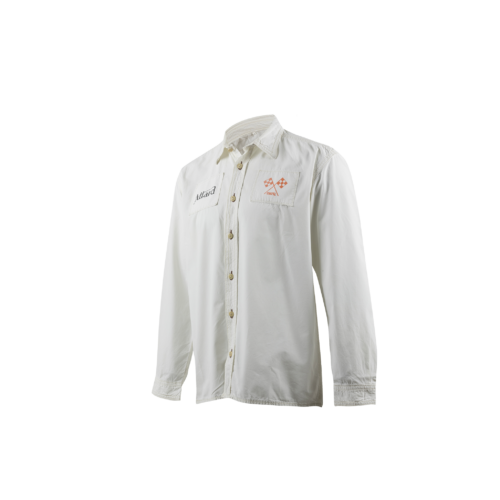 Allard Shirt - Cotton poplin - Ecru white color