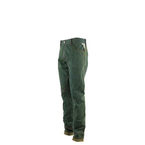 Jeans 2008 A - Vintage - Toile denim - Couleur vert