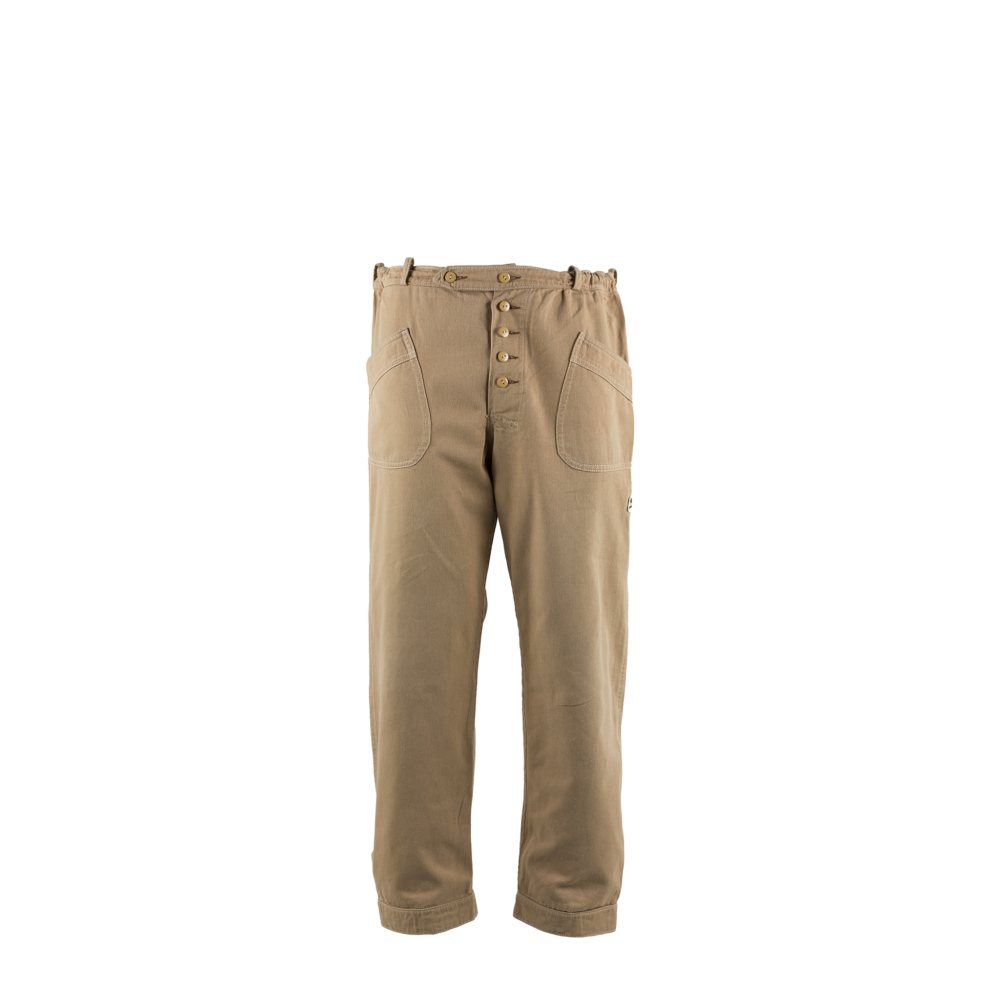 Pilot Pants - Vintage - Cotton gabardine - Beige color
