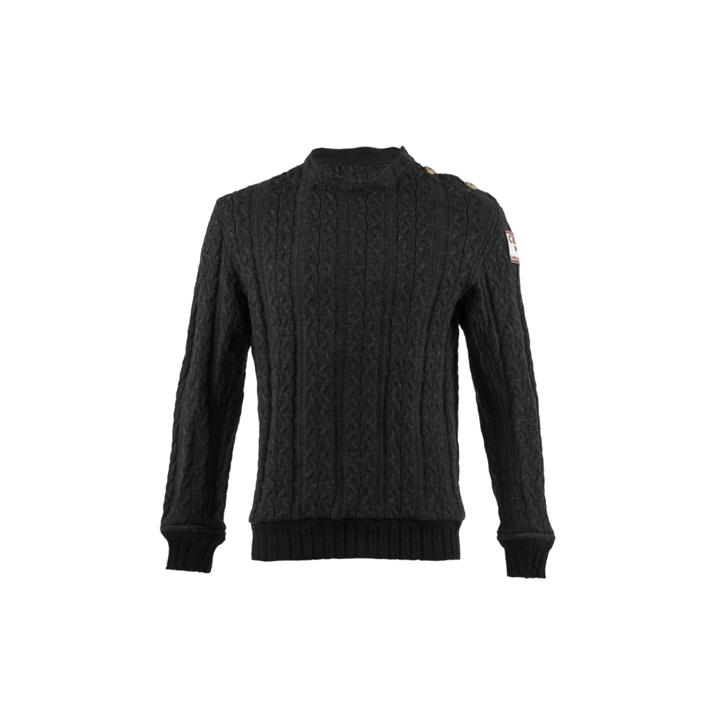 Jumper N°1 - Vintage - Merino wool - Black color