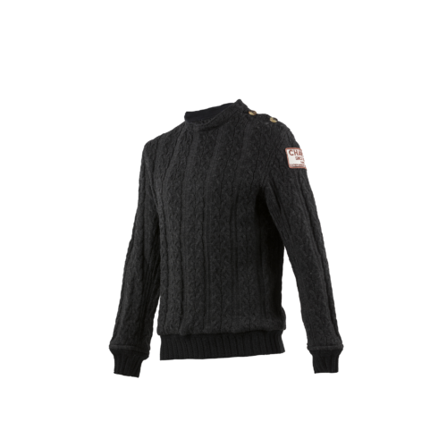 Jumper N°1 - Vintage - Merino wool - Black color