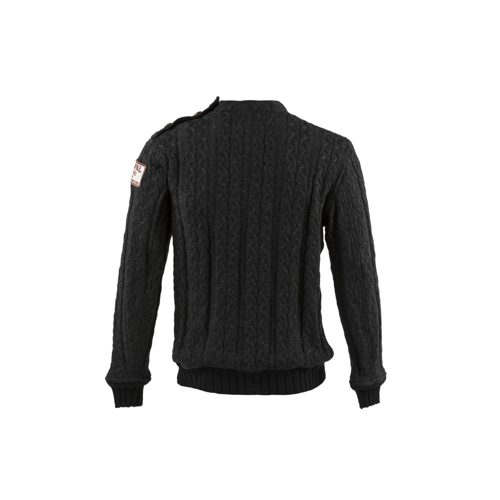 Pull N°1 - Vintage - Laine Mérinos - Couleur noir