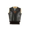Sleeveless Jumper - Vintage - Varnished shearling - Champagne color