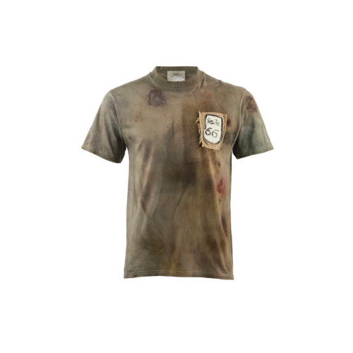 Road 66 T-shirt - Vintage - Combed cotton jersey - Tie and dye color