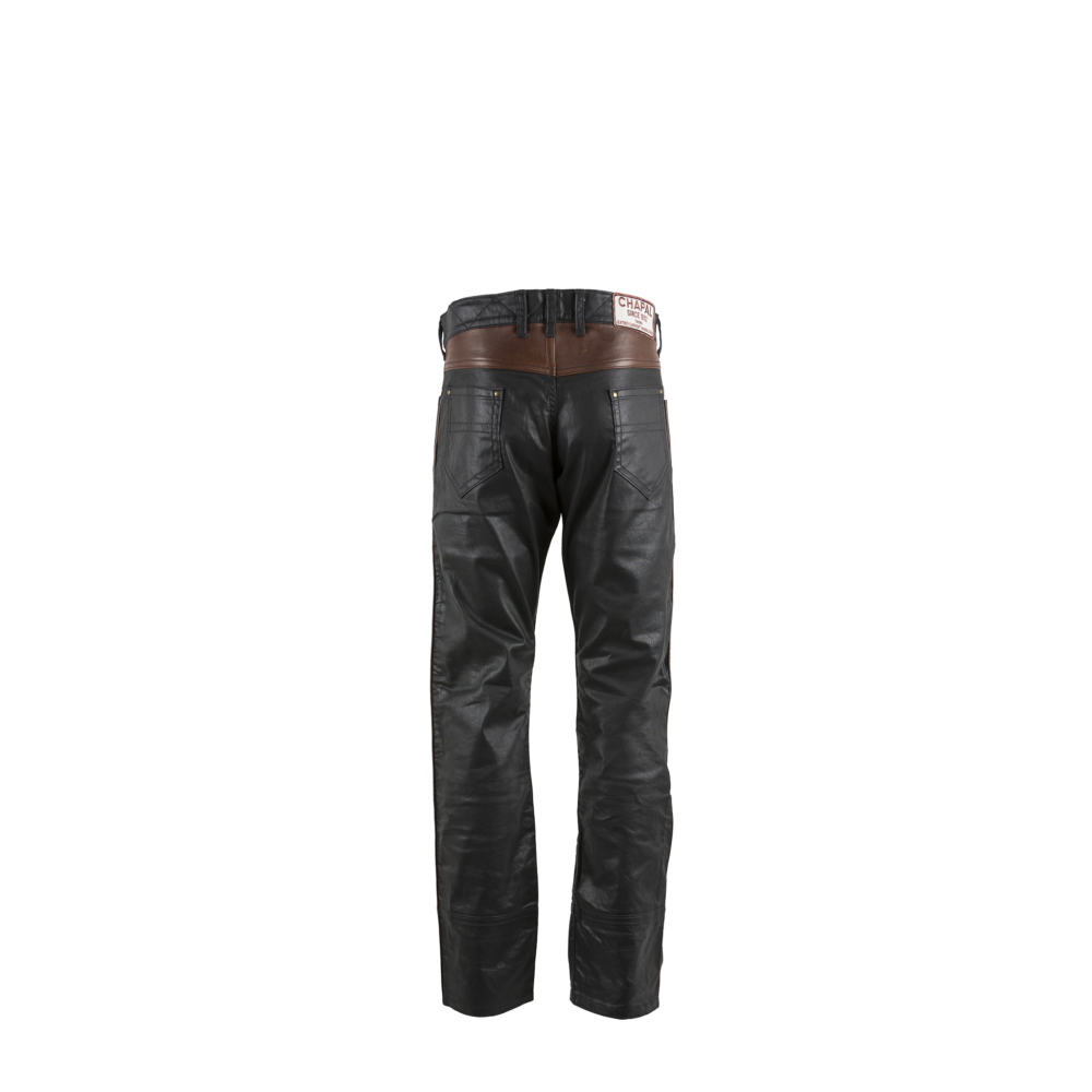 Jeans 2008 AC - Vintage - Nappa finish & glossy leather - Black and brown colors