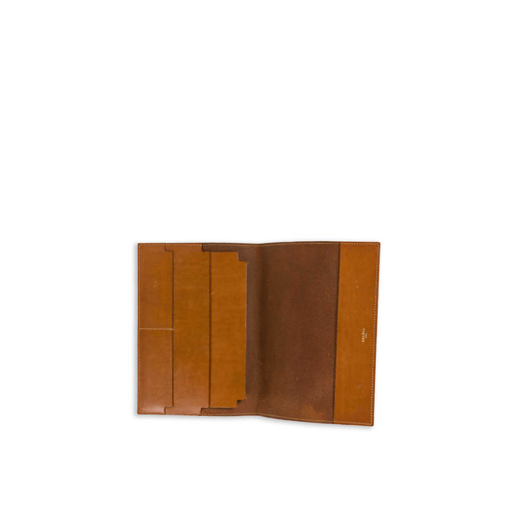 Document Folder - Vintage - Vegetal leather - Tan color