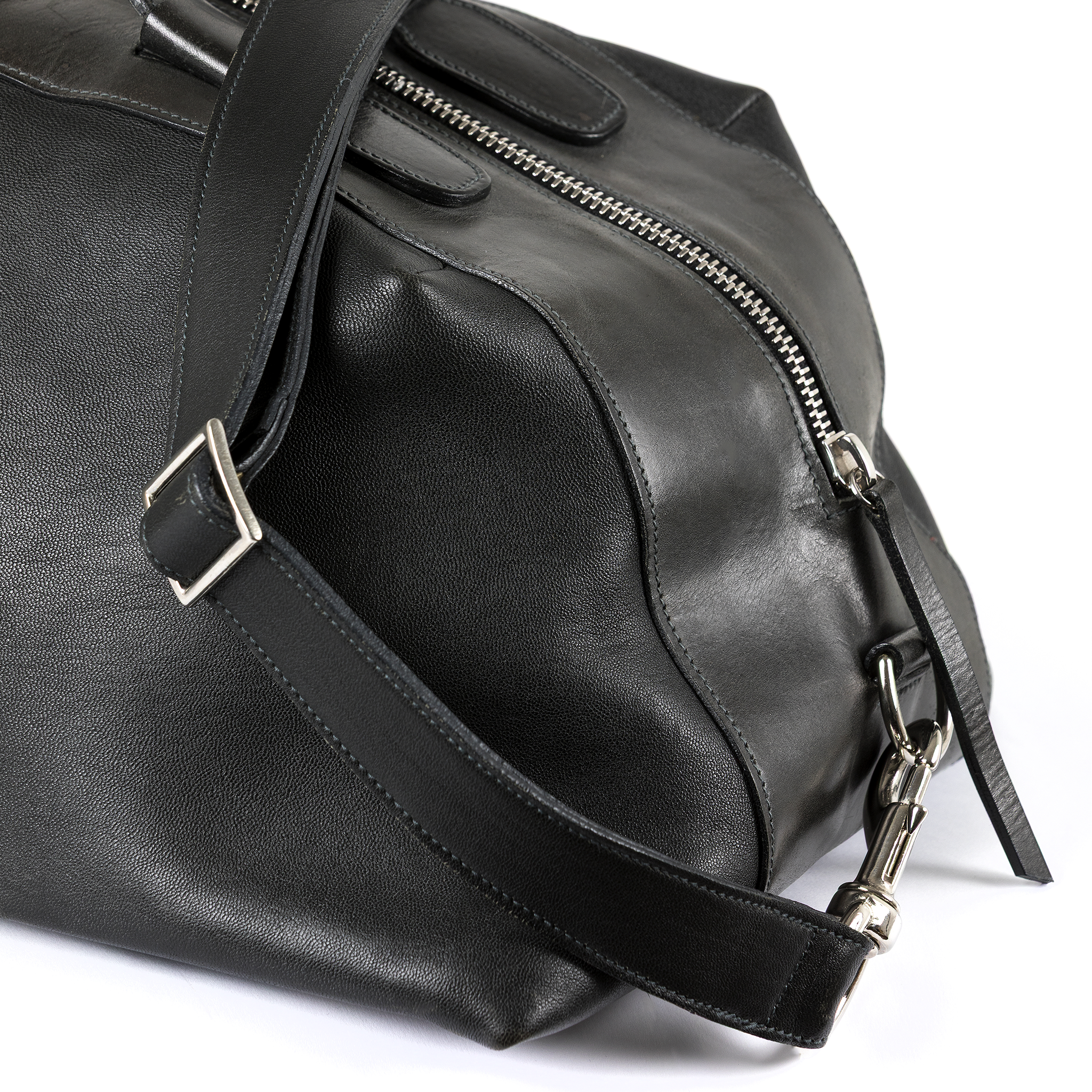 Sac Roppongi S - Cuir glacé - Couleur gris anthracite