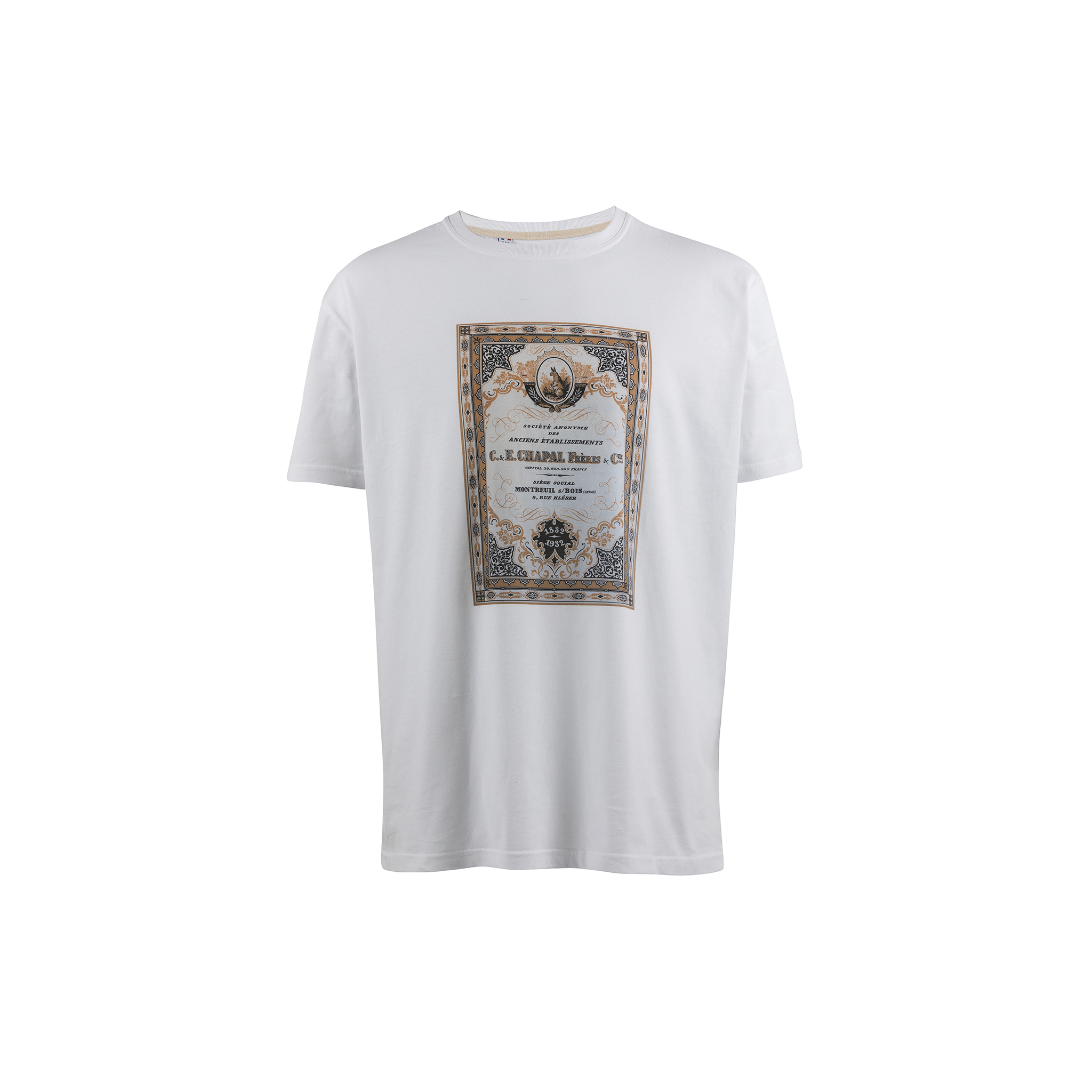 T-shirt Centenaire 1832-1932 - Jersey de coton - Couleur blanc