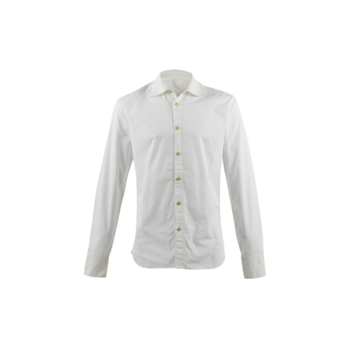 Chemise Femme - Vintage - Popeline de coton - Couleur blanc