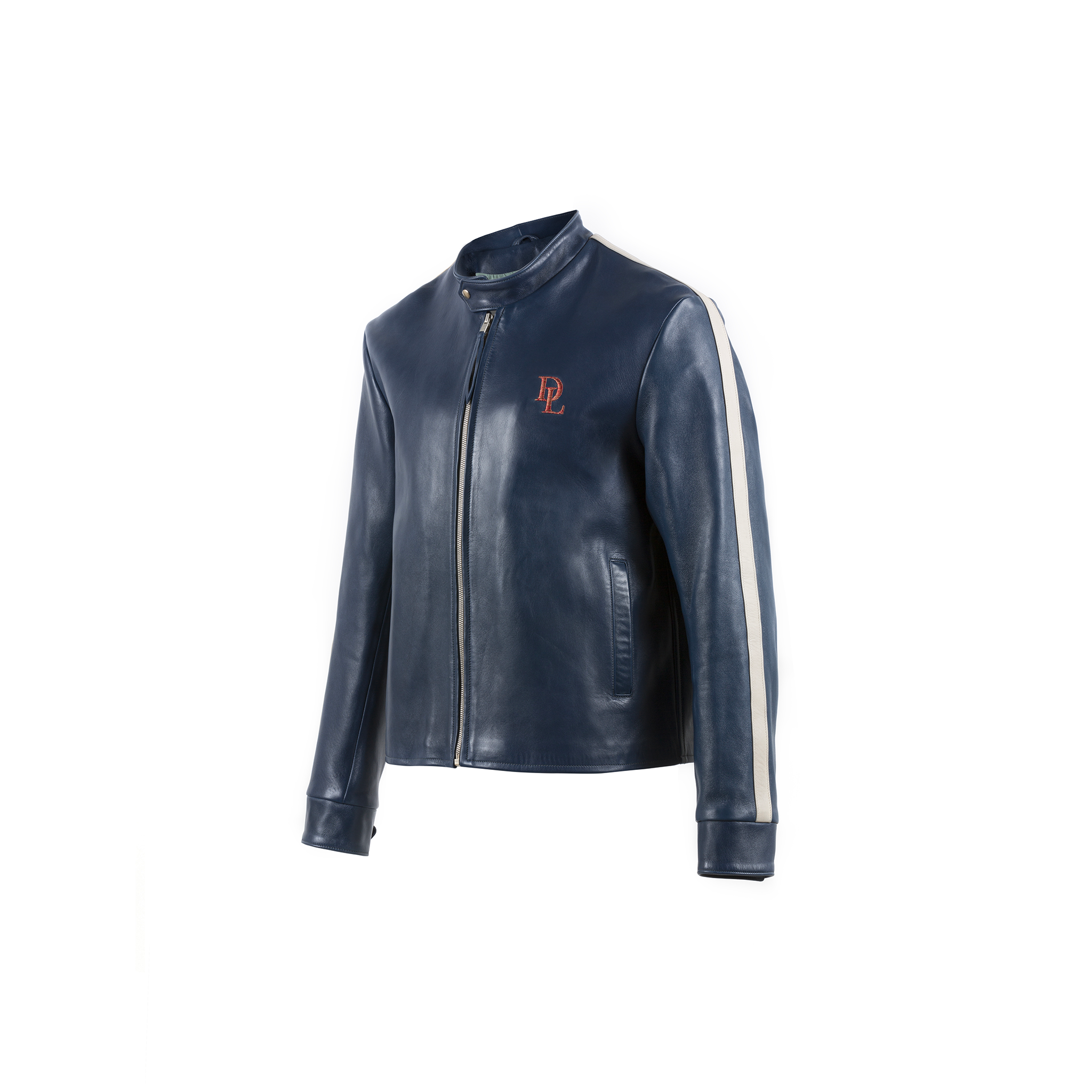 Blouson Anglais - Vintage - Dolph Lundgren - Cuir glacé - Couleur bleu
