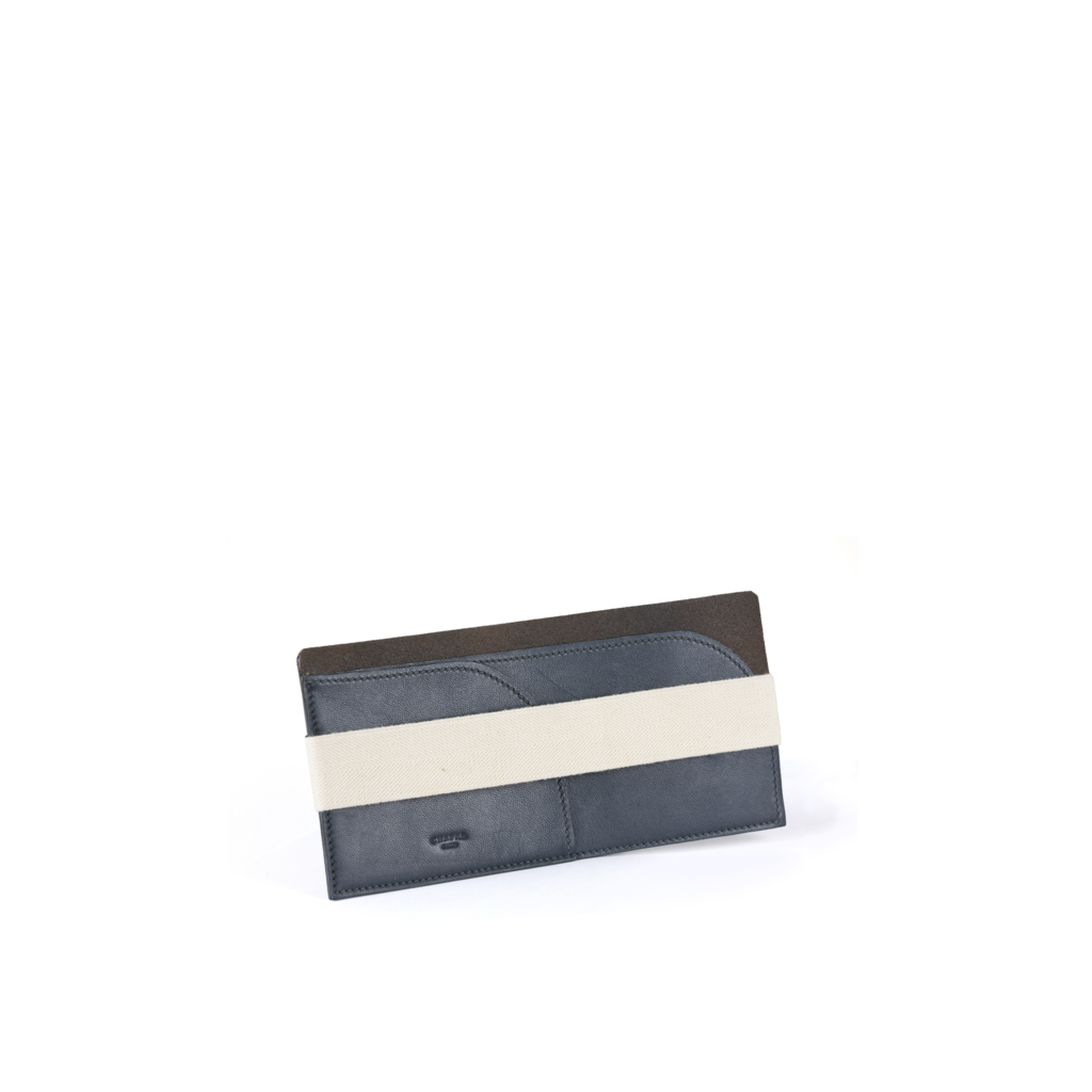 Card Holder - Vintage - Vegetal leather - Blue color