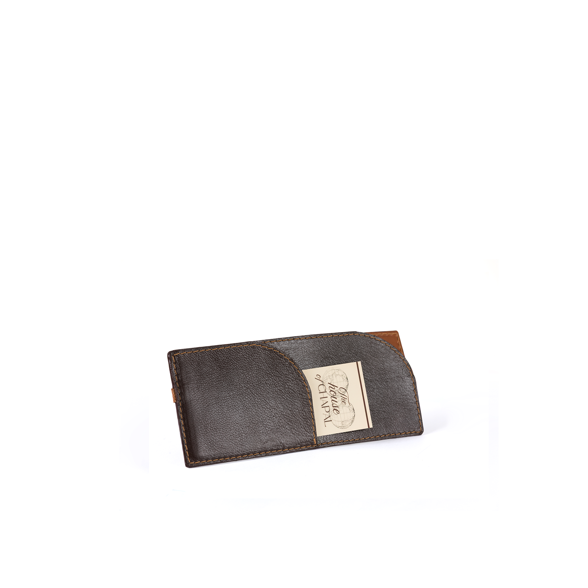Porte-Carte - Vintage - Cuir végétal - Couleur brun