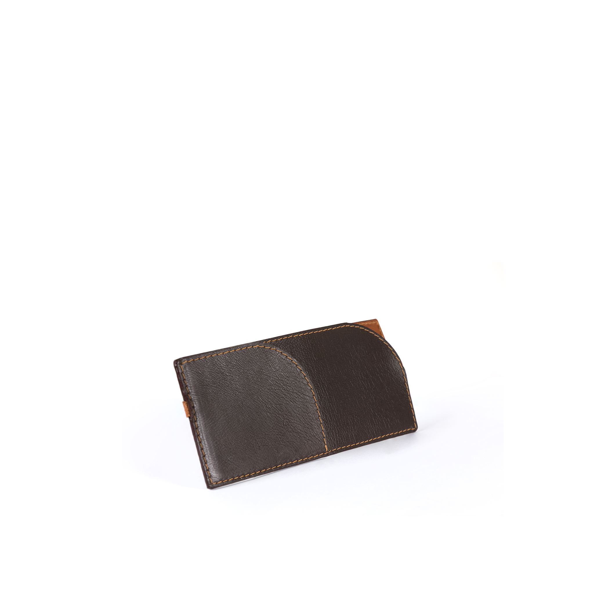 Porte-Carte - Vintage - Cuir végétal - Couleur brun